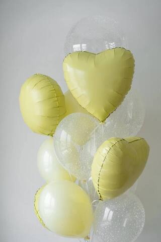 Связка гелиевых шаров Весенняя пастель