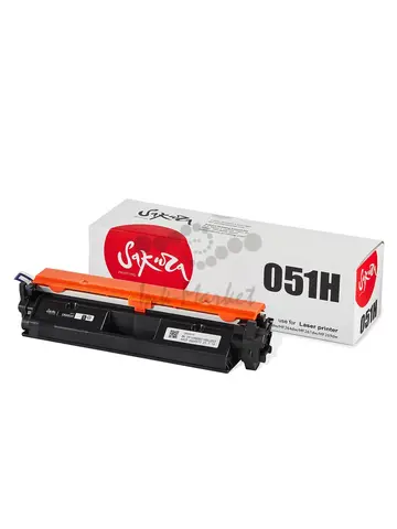 Картридж Sakura 051H для Canon, черный, 4100 к.