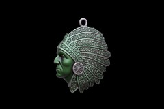 Силиконовый молд Индеец