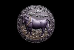 Силиконовый молд Знак зодиака Телец 3 см