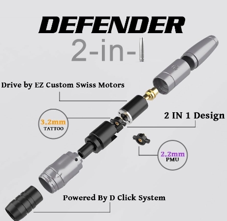 Роторная машинка EZ Defender 2-in-1 для тату и перманента
