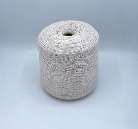 Loro Piana (пр.Италия) арт-Cot-one-silk, 500м/100гр, 67% Хлопок, 29% Шелк, 4%Полиэстер(пайетка) ,цвет-Зефир, арт.28717