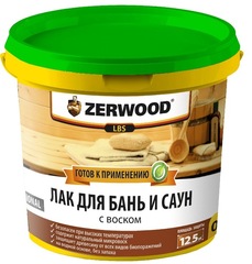 Лак д/бань и саун акрил.  ZERWOOD LBS  0,9кг (И)