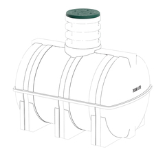 Люк (крышка) для подземной емкости D Полимер-Групп D(580x580x120см;5кг;черный) - арт.559130