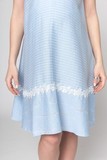 Платье для беременных 09586 голубой