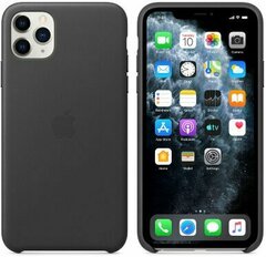 Чехол для телефона Apple iPhone 11 Pro Max Leather Case Black (MX0E2ZM/A)