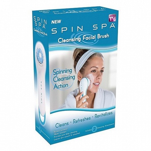 Электрическая массажная щетка а для лица Spin spa Cleansing Facial Brush