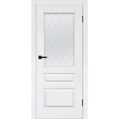 Купить Межкомнатная дверь эмаль Турин-4 белая остеклённая