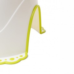 Горшок  c антискользящим покрытием Dino (белый)