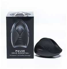 Черный инновационный мужской вибратор PULSE SOLO ESSENTIAL - 