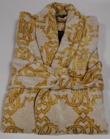 Халат велюровый Roberto Cavalli Logo Gold 001