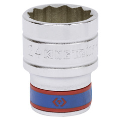 KING TONY (433024M) Головка торцевая стандартная двенадцатигранная 1/2", 24 мм