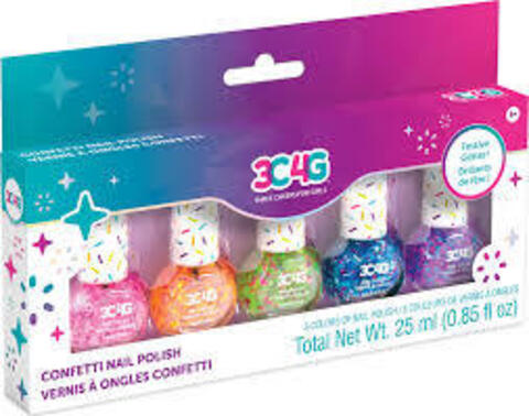 Make It Real Confetti Nail Polish 5pk