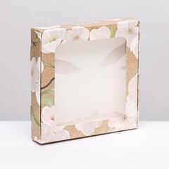 Коробка складная 16х16х3см