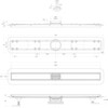 BelBagno BB-LD-LUCE-80-BIANCO Душевой лоток BelBagno LUCE 80 см, BB-LD-LUCE-80-BIANCO