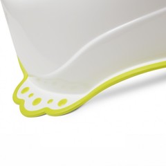 Горшок  c антискользящим покрытием Dino (белый)