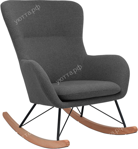 Кресло-качалка Leset Sherlock, KR908-17 серый - купить 1