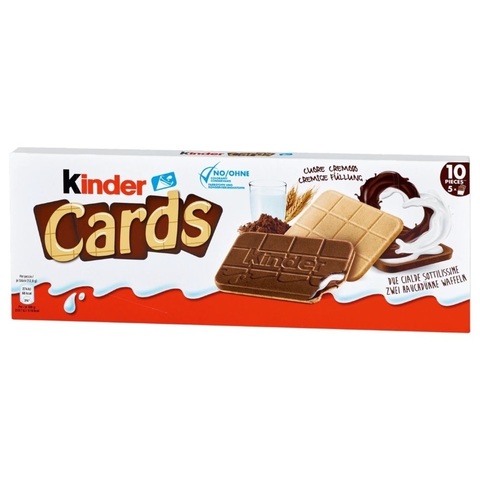 Печенье Kinder cards 128 гр