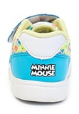 Кроссовки Минни Маус (Minnie Mouse) на липучке для девочек, цвет голубой белый. Изображение 3 из 8.
