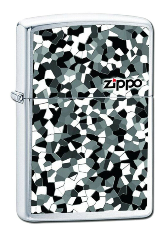 Зажигалка Zippo, латунь/сталь, серебристая, с покрытием High Polish Chrome 36х12х56 мм (24807) | Wenger-Victorinox.Ru