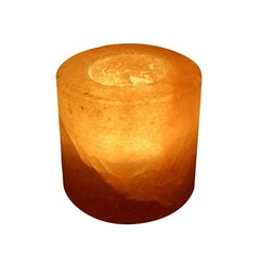 Солевой подсвечник для чайной свечи Цилиндр Himalayan Salt Candle Holder Cylinder Shape