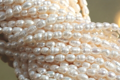 Жемчуг натуральный, рис, 3,6-3,8мм, 2А