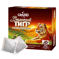Чай Великий Тигр Индийский черный 100 пакетиков