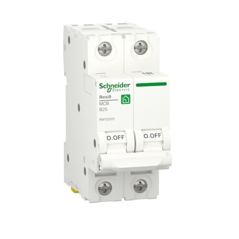 Автоматический выключатель 2P - 25 A тип B 2 модуля 400 В~. Schneider Electric Resi9. R9F02225