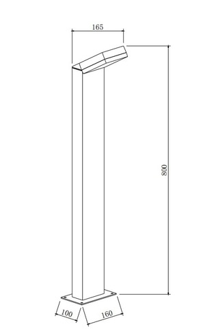 Ландшафтный светодиодный светильник Maytoni Paso O595FL-L12B3K