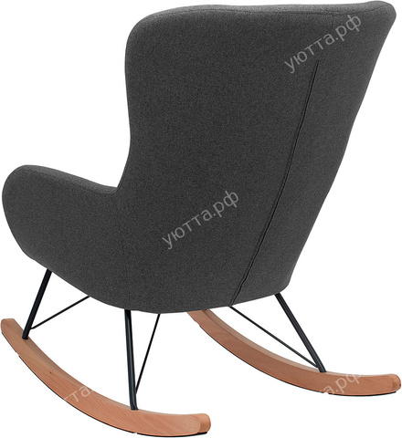 Кресло-качалка Leset Sherlock, KR908-17 серый - купить 3