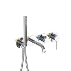 Aquatek AQ1344CR AQ1344CR ЕВРОПА смеситель для ванны встроенный (внешняя и скрытая часть) фото