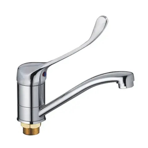 Смеситель для раковины с хирургической ручкой Haiba, HB4554-2, хром