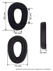 Амбушюры для наушников Sennheiser PXC 550, MB 660 Bluetooth (С эффектом охлаждения)