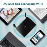 Wi-Fi роутер маршрутизатор беспроводной TP-Link Archer MR600 AC1200 Двухдиапазонный гигабитный 4G+ Cat6 интернет-центр