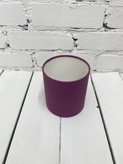 Цилиндр одиночный с завальцовкой, Сливовый, 21*21 см, 1 шт.