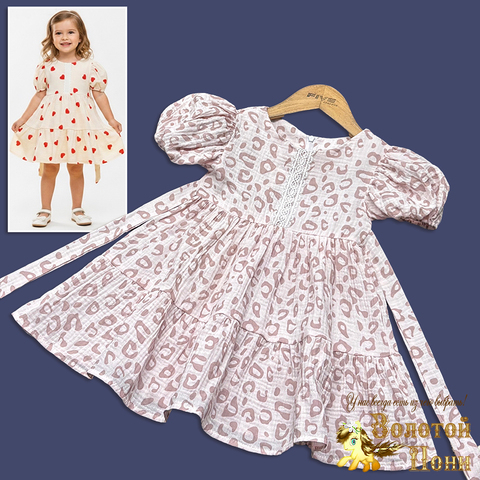 Платье хл/муслин д (3-6) 260210-Y1065
