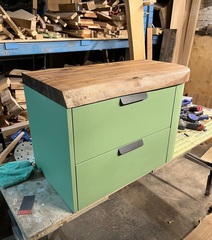 Тумба с раковиной подвесная