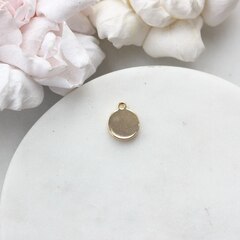 УЦЕНКА!!! Подвеска Монетка 10*8 мм, позолота, У022