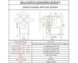 Сервопривод EMAX ES08MD II (1.6-2.0 кг/см, 0.12-0.10 сек/60°, 13г) Mini For RC Model