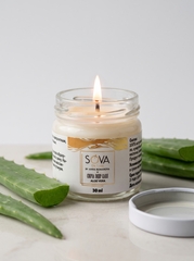SOVA DE LUXE СВЕЧА DEEP CARE ALOE VERA (алоэ вера), 30мл