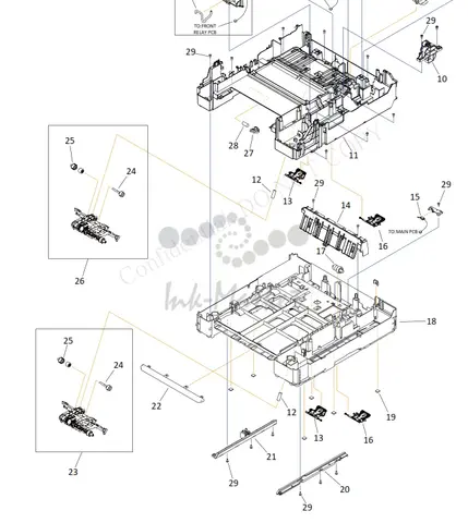 Ролик нижнего лотка Canon QM5-0209 Pickup Arm inc Pickup Rollers Lower Tray