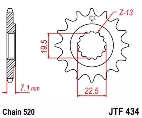 Звезда ведущая JTF434 14