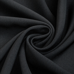 Ткань костюмная поливискоза стрейч 270 гр/м2, 145 см, черный