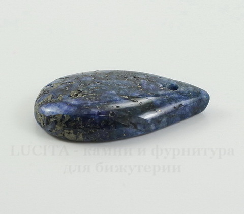 Подвеска Ляпис Лазурит (прессов., тониров) (цвет - темно-синий) 33,8х23,2х6,2 мм №32