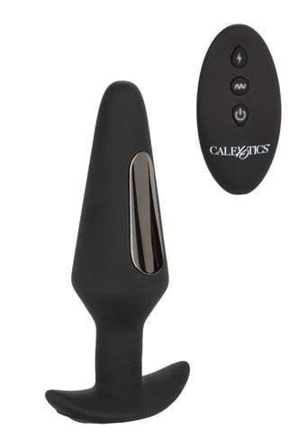Черная анальная пробка с электростимуляцией Volt Electro-Flare - 14,5 см. - California Exotic Novelties Volt SE-4310-35-3
