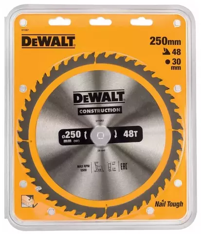Пильный диск DeWALT Construction DT1957-QZ 250х30 мм