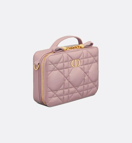 Сумка Dior Box Dior Caro на цепочке светло-розовый