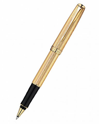 Ручка-роллер Parker Sonnet T532 Chiselled Golden GT (S0808260)