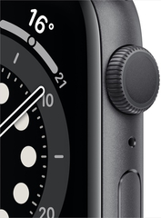 Смарт-часы Apple Watch Series 6 44mm Space Gray Aluminum Case with Black Sport Band (M00H3RU/A)