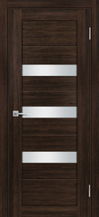 Дверь PSL- 9 / Цвет Сан-ремо шоколад / белый сатинат / Двери PROFILO PORTE